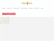 Tablet Screenshot of hotelbristol-lepuy.com